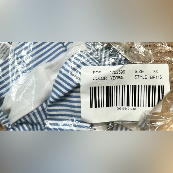 NWT J. Crew Hipster Bikini Bottom in Seersucker, Low-Rise, Moderate Coverage, 3X - Picture 9 of 15